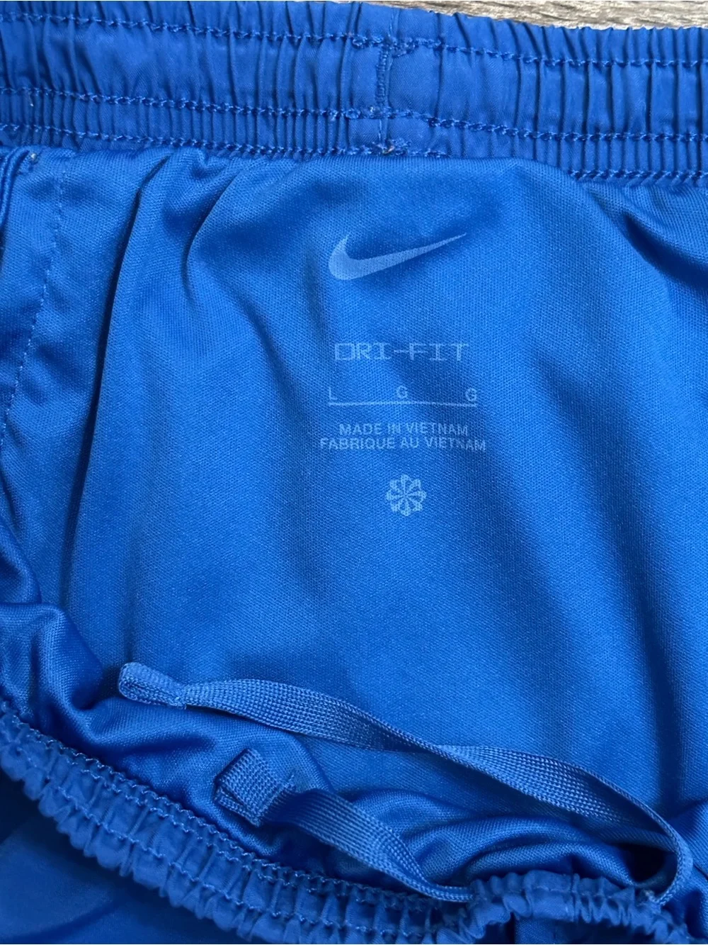 Nike Royal Blue Girl’s Athletic Shorts with White Trim